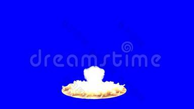 4蓝色的巨大爆炸蘑菇云
